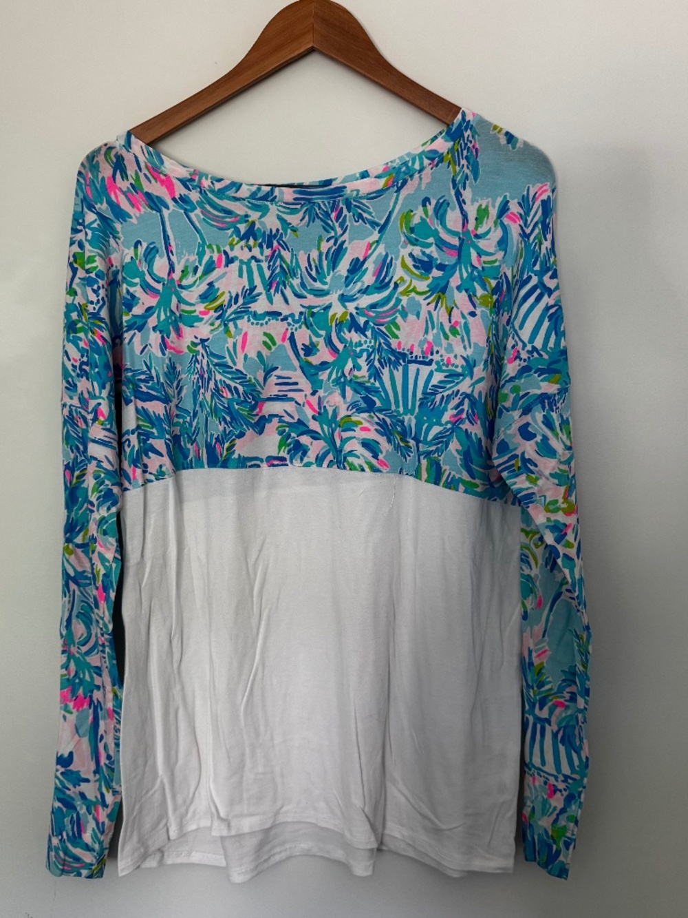 Lilly Pulitzer Finn Colorblock Long Sleeve Top